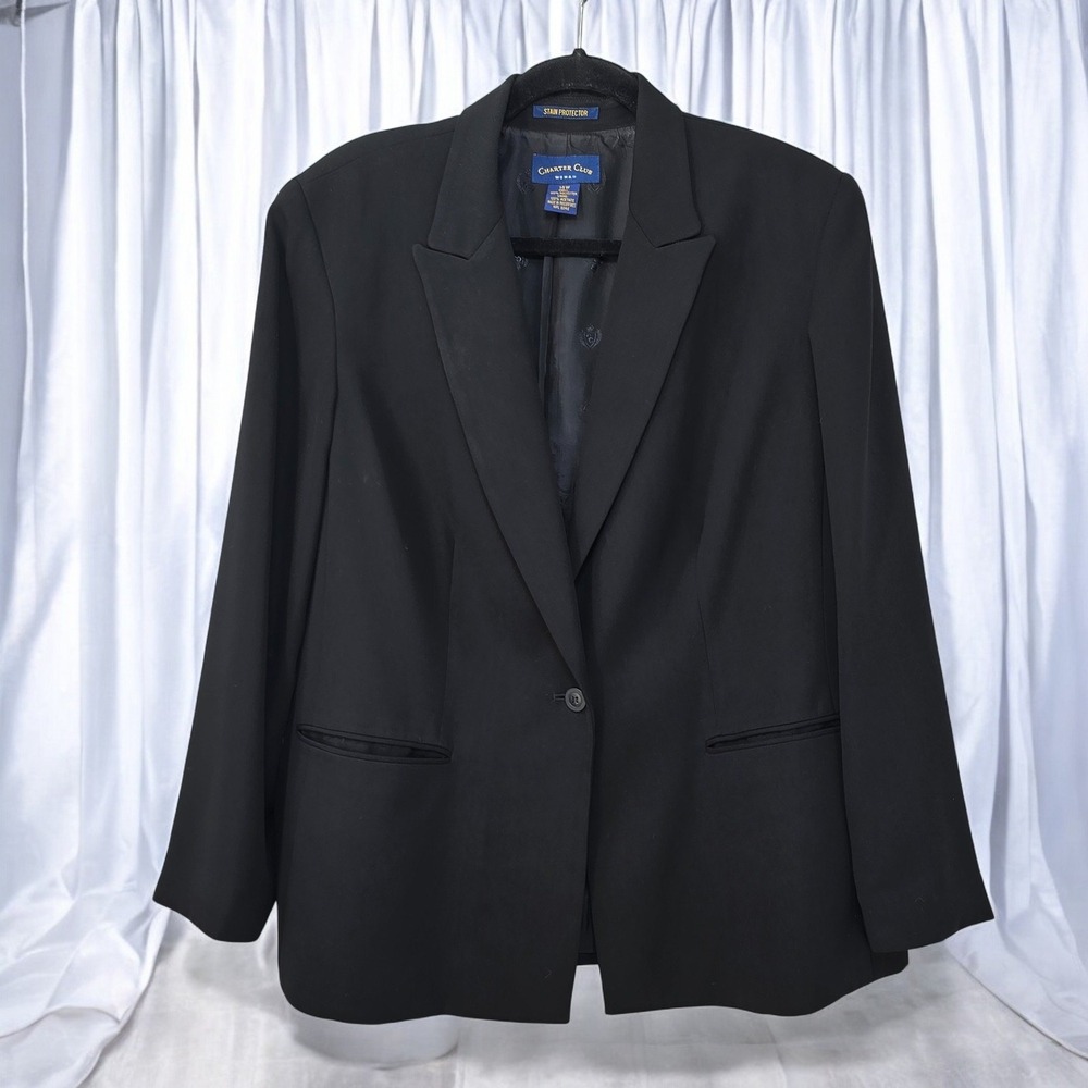 Charter Club Blazer Jacket Business Career‎ Wear Stain Protector 14W